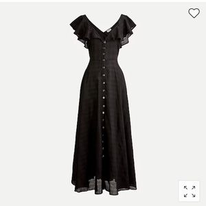 NWOT, J.Crew Button-Up Dress in Jacquard Gingham sz XXS,  flowy beach covered